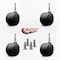 Service Caster 3'' Office Chair Casters Nylon Twin Wheel 5/16'' Grip Neck Stem , 4PK SCC-UHGN02S75-NYS-4 - alternate 2